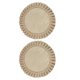 thumbnail image 1 of Jute Placemats Heat-Resistant Isolation Mats 2Pcs for Home Use, 1 of 4