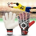 thumbnail image 1 of Goalkeeper Gloves, Football Goal Keeper Gloves Long Hook And Loop Adjustable Breathable  For Children Red 9#, 1 of 8