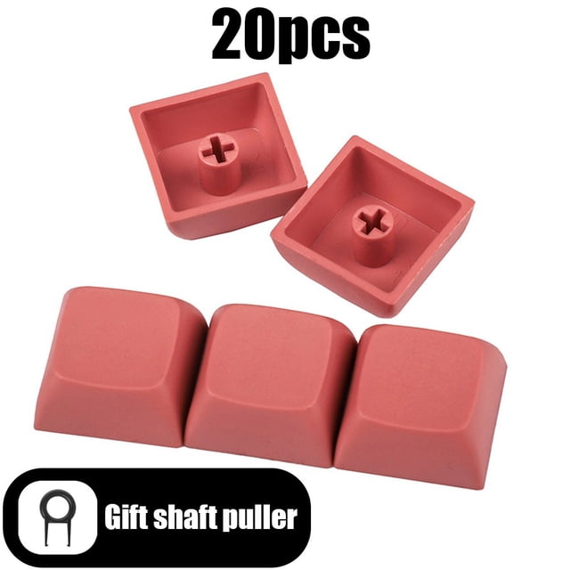 20PCS Profile PBT Keycaps Mechanical Keyboard Mixded Color Blank Keycaps Custom Gamer Mx Switch No Engraved Key Cap