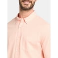 thumbnail image 4 of George Men's and Big Men's Cross Hatch Shirt with Short Sleeves, Sizes XS-3XL, 4 of 5