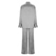 thumbnail image 5 of Puntoco Conjunto de dos piezas de camisa y pantalones de manga larga con cuello vuelto para mujer, informal, liso, liquidación Puntoco Puntoco-6184, 5 of 6
