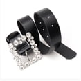 thumbnail image 4 of Contemporary Square Buckle Belt for Everyday Style Distinctive Fashion Accessory Versatile Wear for Dresses and Pants, 4 of 6