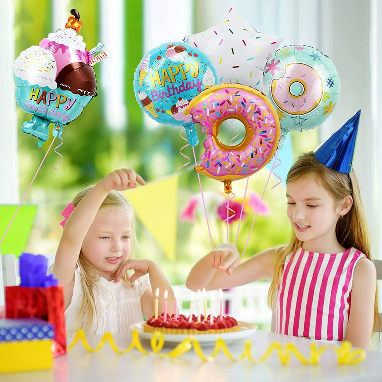 6pcs Rainbow Friends Kids Party Helium Number Foil Balloon. 