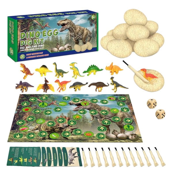 Calendario de Adviento de Navidad, kit de excavación de fósiles de dinosaurios, juguetes de excavación de ciencia arqueológica de Navidad, regalos de Navidad para niños, niñas y niños