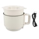 thumbnail image 1 of Electric Cooker 600W 1.8L Mini Non-Stick Electric Hot Pot Mini Ramen Cooker with 2 Tiers Perfect for Ramen Steak Egg Drop Soup White EU Plug 220V, 1 of 4