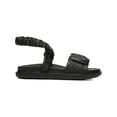 thumbnail image 2 of Sam Edelman Womens Velma Leather Flat Sandals Black 7.5 Medium (B,M), 2 of 3
