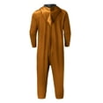 thumbnail image 6 of Rohuuque Women's and Men's Christams Onesie Playsuits Dress Up Pajama Jumpsuit with Zipper Front and Pocket Comfort Loungewear Brown, 6 of 9