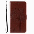 thumbnail image 1 of Wallet Case For Huawei P Smart 2018 2019 2020 2021 P8 P9 P20 P30 P40 Lite Pro 2017 Cute Cat Tree Card Slots Protect Cover D06F Coffee For P20 Lite 2018, 1 of 6