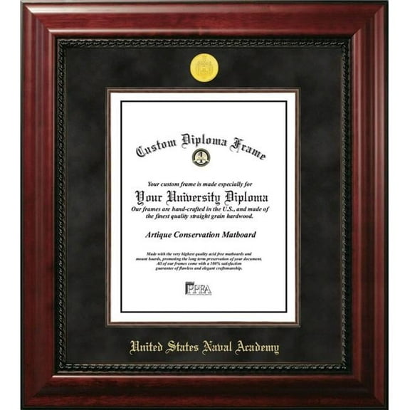Campus Images MD997EXM-1014 14 x 10 in. United States Naval Academy Executive Diploma Frame