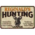 thumbnail image 1 of REGINALD'S Hunting Lodge Sign 8 x 12 High Gloss Metal 208120015205, 1 of 1