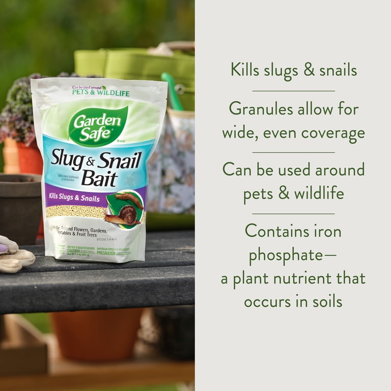 Garden Safe Slug and Snail Bait Granules, 2 pounds photo 2
