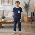 thumbnail image 2 of KayCey Secret Zip Back Jumpsuits - Short Sleeve, Ankle Length (KIDS), 2 of 9