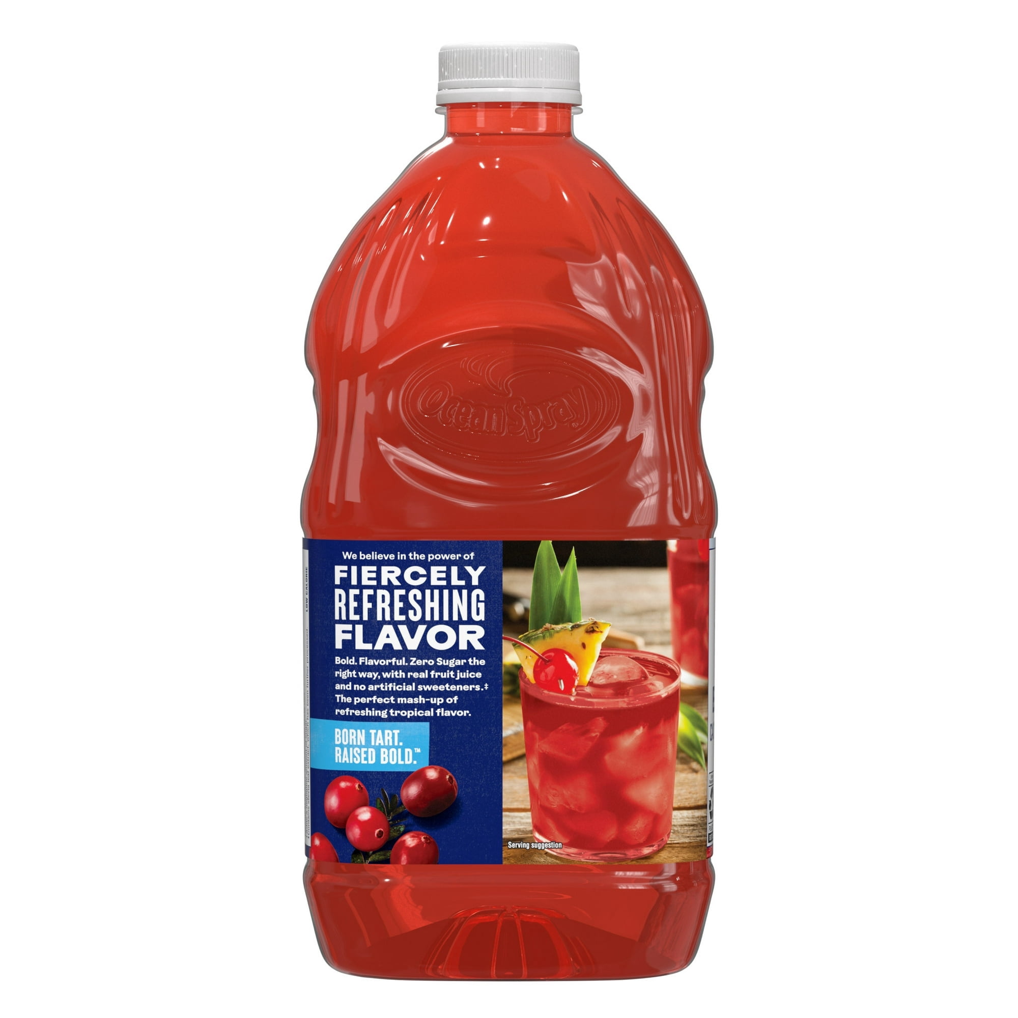 Ocean Spray® Zero Sugar Tropical Punch, 64 Fl Oz Bottle ( 4 Pack )