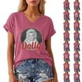 thumbnail image 4 of JCCXIN Womens Vintage Dolly Shirt V Neck Short Sleeve Graphic Tee for Parton Fans Retro Casual T-Shirt, 4 of 6