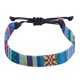 thumbnail image 1 of 1PC Color Cuerda Tejida Pulsera Ajustable Boho Surfer Pulsera para Hombres Mujeres Cuerda Delgada Cuerda Hecha a Mano Playa Pulsera Colorida Pulsera Bohemia, 1 of 4