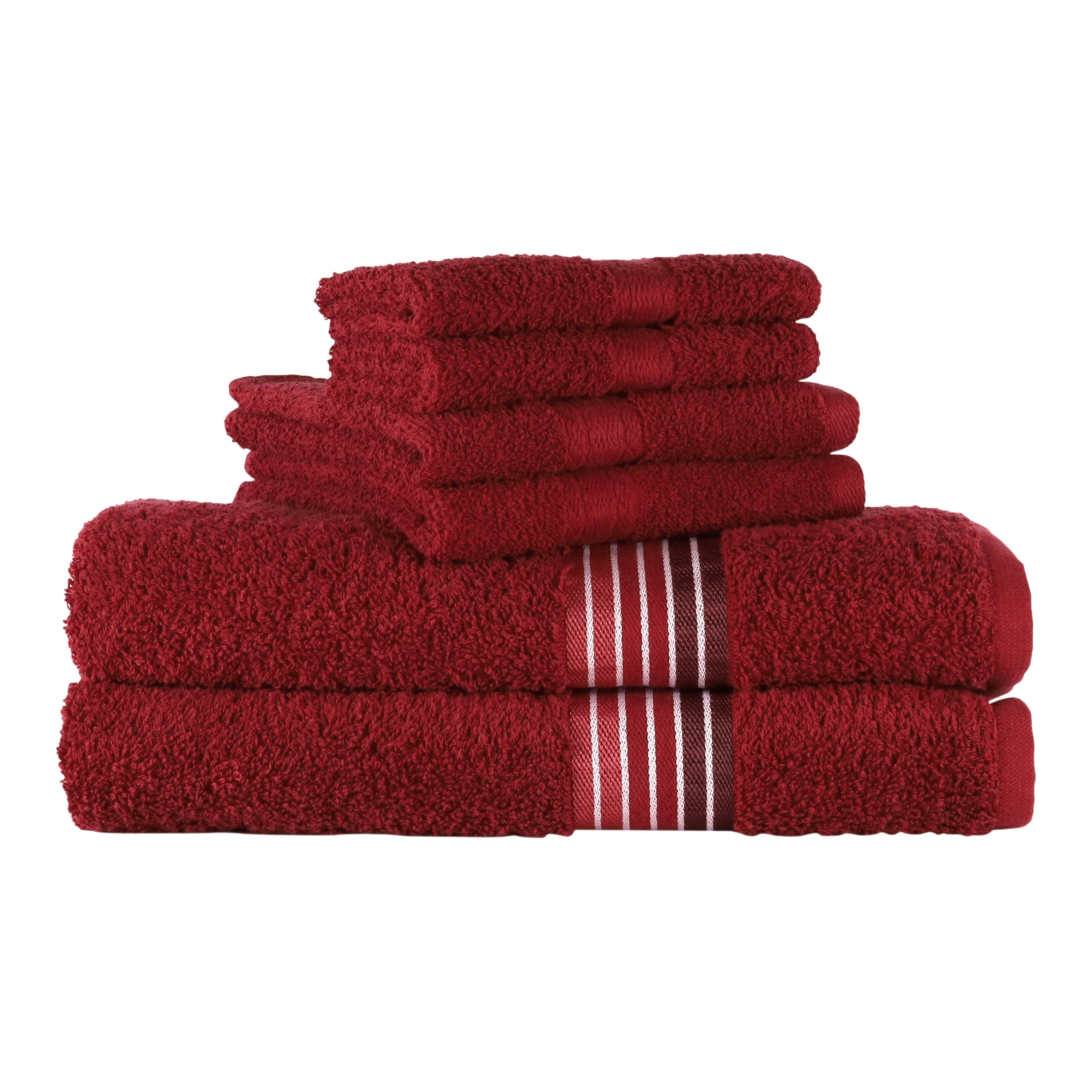 Hatay  Handwoven Red Striped Turkish Bath Towel