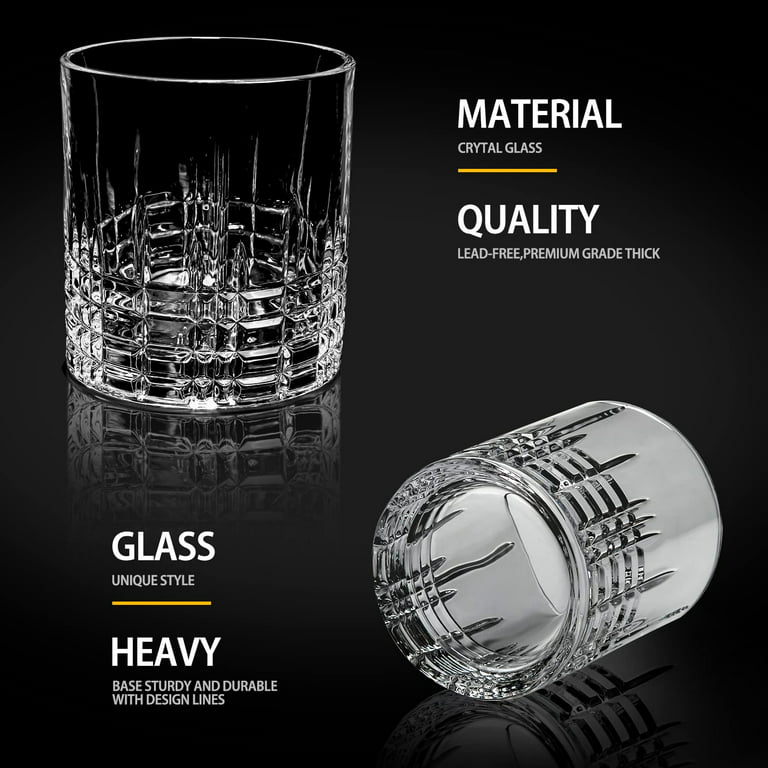 New Glass Highball Drinking Glasses Set of 3 Thick Glass Clear Heavy Base  10oz