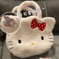 thumbnail image 1 of Bolso de felpa de un solo hombro de Hello Kitty, bolso versátil de Sanrio, bolso de mano de dibujos animados Kawaii, dos tamaños, regalo de cumpleaños y vacaciones, 1 of 4