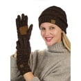 thumbnail image 2 of Ensemble de Tuque en Tricot Torsadé à Confettis Colorés et Gants à Écran Tactile Antidérapants, 2 of 4