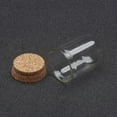 thumbnail image 2 of 10pc Glass Dome Cloche Cover Bell Jar with Cork Base For Doll House Container Dried Flower Display Decoration Clear 36.5x22mm DIY, 2 of 2
