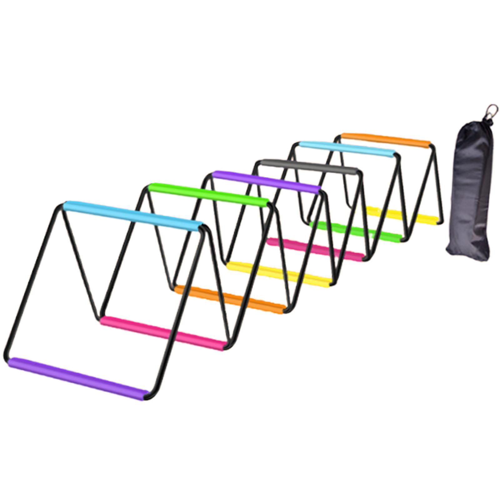 funtasica Agility Ladder Soccer Agility Training Equipment Foldable Workout Speed Ladder Football Footwork Ladder Braided Strap Material Suitable for Team Sport 480cmx40cm