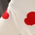 thumbnail image 4 of Odeerbi Toddler Girls Knit Cardigan Sweater Fall Winter Thermal Sweater 1-8 Years Patchwork Heart-shaped Loose Button Up Long Sleeve Sweater Cardigan Toddler Clothes Beige, 4 of 8