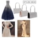 thumbnail image 3 of Bolso De Mano De Mujer Con Pedrería - Brillo Bolso De Noche Bandolera Elegante Cadena Para Fiesta, Boda Negro JFHHH pequeña, 3 of 5