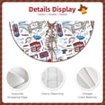 thumbnail image 3 of Gaeub London Landmark2 Print Christmas Tree Skirt,Christmas Decorations,Round Xmas Skirt for Christmas Indoor Decorations Xmas Winter Holiday Party Supplies-30", 3 of 6