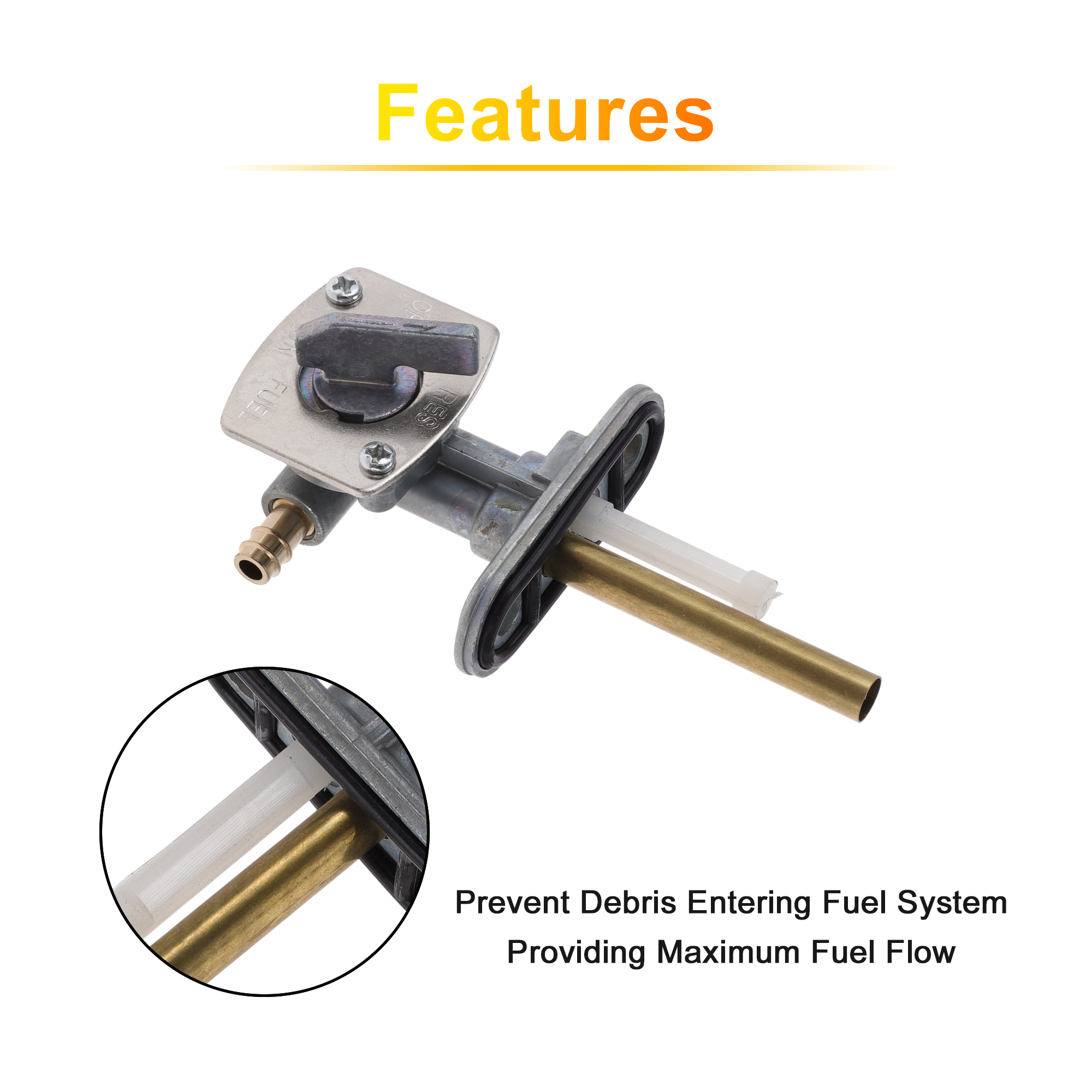 Unique Bargains ATV Fuel Valve Gas Tank Switch for Yamaha Bear Tracker 250 1999-2004