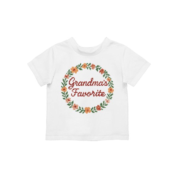 Grandma's Favorite Floral Design Toddler's T-shirt