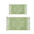 thumbnail image 6 of Jean Pierre Ricardo Cotton Fringe 2-Piece Bath Rug Set, Sage Green, 6 of 8