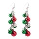 thumbnail image 1 of Serie navideña Pendientes de cabeza de ciervo con campana Pendientes de árbol de Navidad Joyas de cuerno, 1 of 4