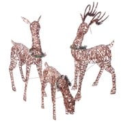 holiday time light up pvc rattan deer family walmart com light up deer family
