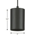 thumbnail image 4 of 5"  Black Outdoor Aluminum Cylinder Cord-Mount Hanging Light, 4 of 4