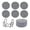C, variant on 6Pcs Bohemian Coasters, Coasters Set of 6 for Drinks, Large Coasters for Coffee Table, Tabletop Protection for Hot & Cold Drinks, Versatile Coasters for Home Decor, Non-Slip & Easy to Clean, C
