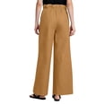 thumbnail image 4 of Oiangi Womens Palazzo Pants Drawstring Elastic Waist Flowy Trousers Casual Pockets Dress Basic Pant for Summer Holiday Khaki 2XL, 4 of 8