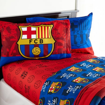 Barcelona Fcb Soccer Bedding Sheet Set Walmart Com