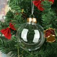 thumbnail image 3 of 12Pcs Clear Iridescent Baubles Balls Christmas Tree Ornament Diy Decor 2.4inch, 3 of 10