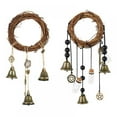 thumbnail image 1 of 2Pcs Witch Bells Protection Door Hangers, Witch Wind Chimes Wreath, Handmade Hanging Wiccan Magic Wind Chimes for Home Doorknob Witchcraft Decorations, 1 of 8