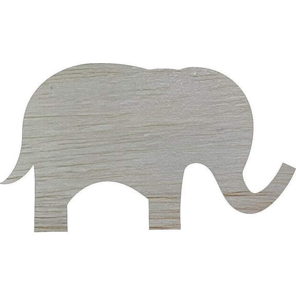 Blank Cute Elephant Wood Cutout, 4'' Paintable Craft
