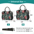 thumbnail image 4 of FORMRS Insulated Lunch Bag Unisex Large Capacity with Shoulder Strap, Green Christmas Candy Canes, 4 of 6