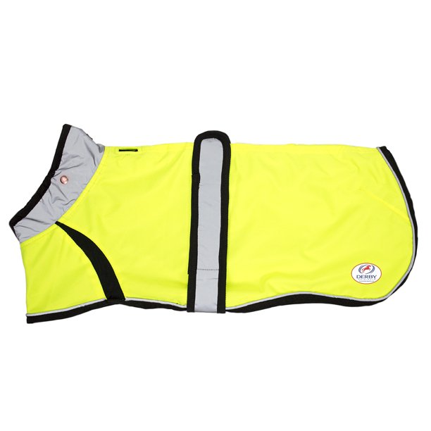 Light Up LED Waterproof Reflective Trim Dog Jacket with Belt & Harness