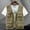 Khaki, variant on jjayotai Mens Tops Clearance Men's Lightweight Utility Summer Vest Jacket Outdoor Sports Photography Safari Fishing Travel Cargo Vest