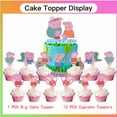 thumbnail image 5 of Peppa Pigs Balloons Party Supplies 13th Decor Tableware Birthday Cake Topper Decorations Banner Backdrop, 5 of 7
