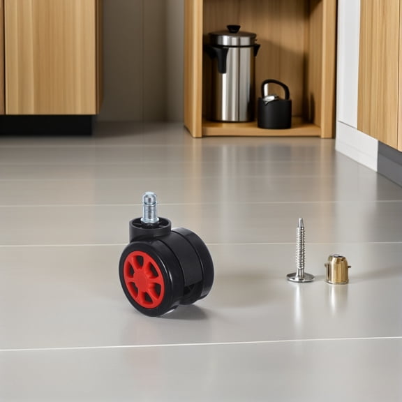 HOOWIFFY 4Pcs Office Chair Wheels Replacement Smooth Quiet Rolling Casters for Home Office Furniture