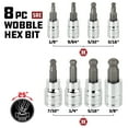 thumbnail image 2 of Powerbuilt 8 Piece 3/8 Inch Drive SAE Ball End Hex Bit Set - 642402, 2 of 7