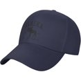 thumbnail image 2 of Alaska The Last Frontier Vintage Baseball Cap Women Trucker Hat for Men Dad Hat Adjustable Snapback Hat Black, 2 of 9