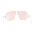 thumbnail image 4 of Super Oversized Exaggerated Retro Racer Plastic Sunglasses White - Pink, 4 of 4