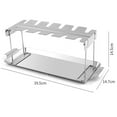thumbnail image 4 of Mosiee Foldable Stainless Steel Chicken Leg Rack For Grill & Cooking - Easy To Clean!, 4 of 8