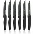 thumbnail image 3 of Nutriblade Steak Knife Set by Granitestone, High Grade Professional Chef Kitchen Knives Set, Knife Sets Toughened Stainless Steel w Nonstick Mineral Coating, Green, 6 Piece, 3 of 3